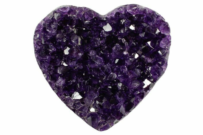 Dark Purple Amethyst Heart - Uruguay #364460